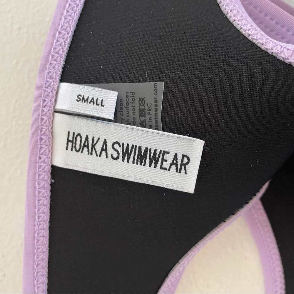 Hoaka Neoprene Low Cut Bikini Thong Swim Bottoms S - Picture 5 of 5